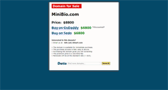 Desktop Screenshot of minibio.com